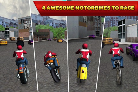 3D Motor Bike Rally Crazy Run: Offroad Escape from the Temple of Doom Free Racing Game screenshot 2