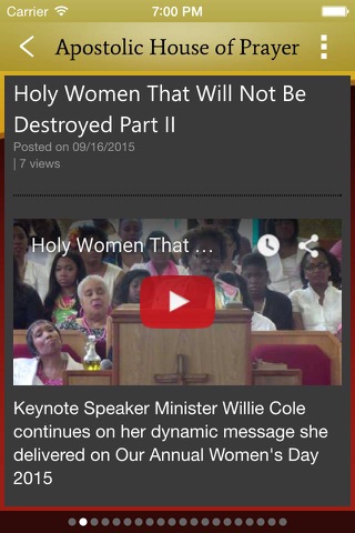 Apostolic House of Prayer screenshot 2