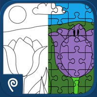 Color It Puzzle It Flowers Lite