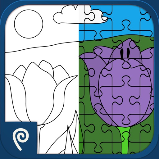 Color It Puzzle It: Flowers Lite iOS App
