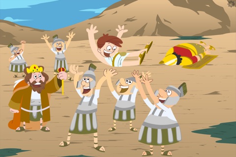 David & Goliath Bible Story with Built-in Games - Fun and Interactive in HD on the App Store on iTunes screenshot 4