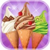 An Ice Cream Parlour Game HD!! Make cones with flavours and toppings