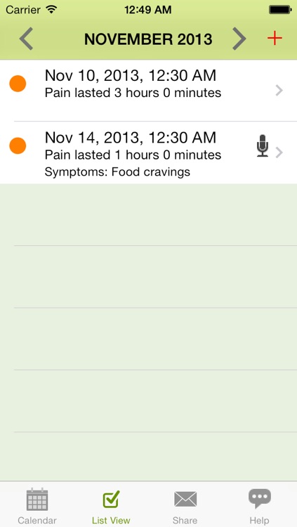 Ouch - Chronic Pain Log, Migraine Diary screenshot-3