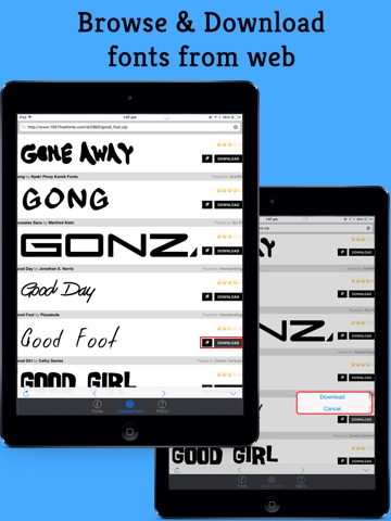 iFontz HD - Any font installer screenshot 2