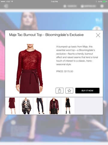 Bloomingdale's iCatalog screenshot 2