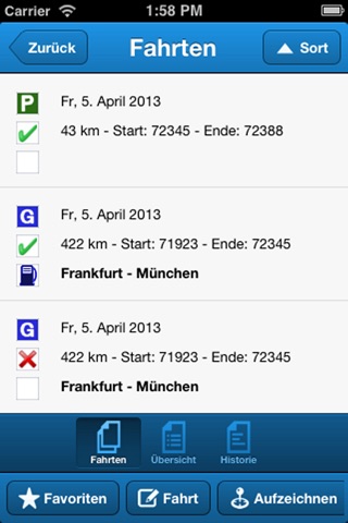 DriversLog Fahrtenbuch screenshot 2