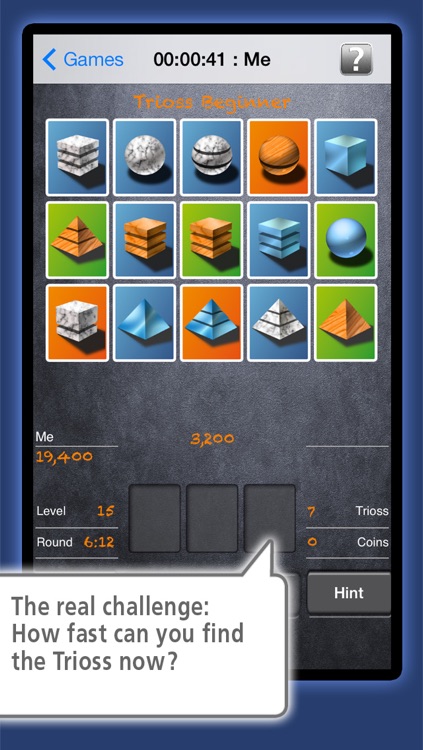 Trioss: Match the cards - The brain game when Sudoku, Mastermind, Wordfeud and Kakuro are too easy screenshot-4