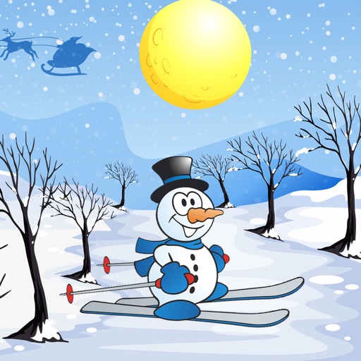 Frosty's Downhill Racing: Winter Wonderland Ski Fun - Free Game Edition for iPad, iPhone and iPod icon