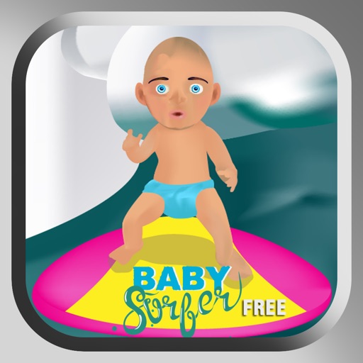 A Surfing Baby: Water Sports Adventure in Surf City Icon