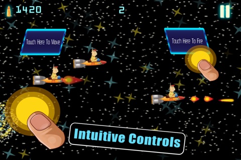 Aliens Love Spray Cheese- An Eco-friendly Cadet Space Shooter Game screenshot 2