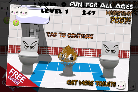 Where's My Poop - Toilet Sniper HD Free screenshot 2