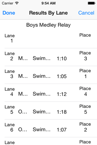 Swim Meet Scoring Advanced screenshot 2