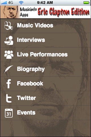 Musicinfo Apps - Eric Clapton Edition+ screenshot 2