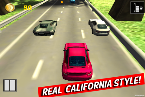 Adrenaline Beach Chase - California Highway Street Racing Free screenshot 3
