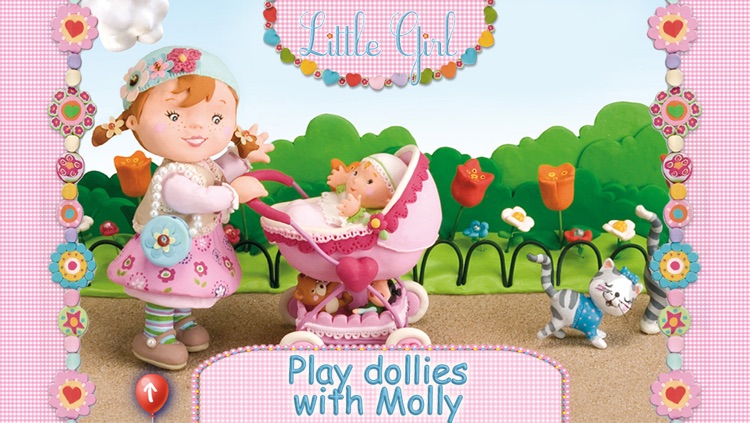 Molly is playing with her dolly - Little Girl