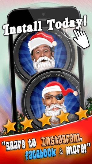 Santa Claus Yourself Xmas Photo Booth Free(圖5)-速報App