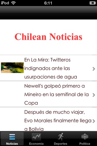 iChileNoticias screenshot 2