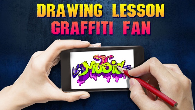 Drawing Lesson Graffiti Fan