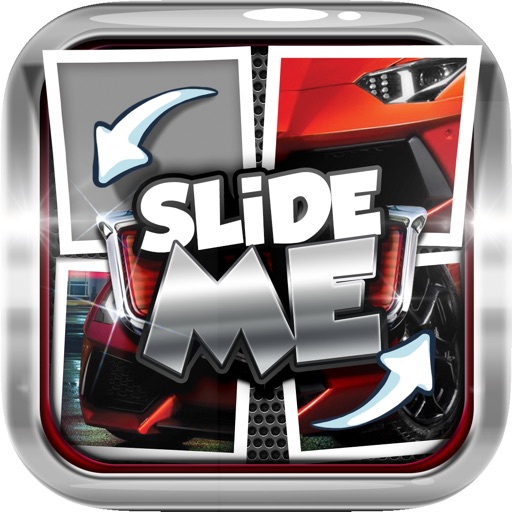 Slide Me Puzzle : Supercars Tiles Quiz Picture Games icon