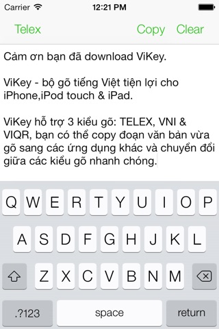 ViKey - Bộ gõ tiếng Việt - TELEX, VNI, VIQR - Vietnamese keyboard screenshot 4