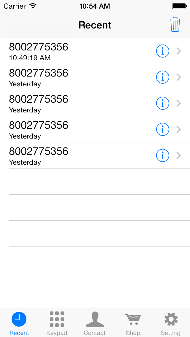 CallTime - Cheap US & Canada Phone Callのスクリーンショット4 CallTime - Cheap US & Canada Phone Callのスクリーンショット4