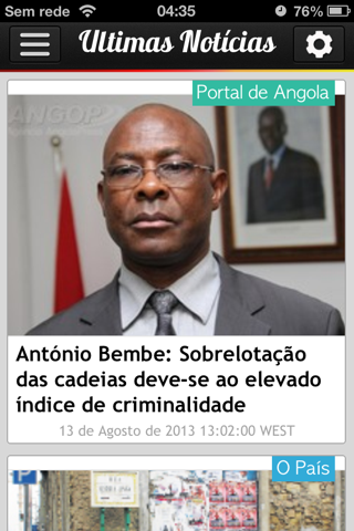 iAngola - Notícias de Angola screenshot 3
