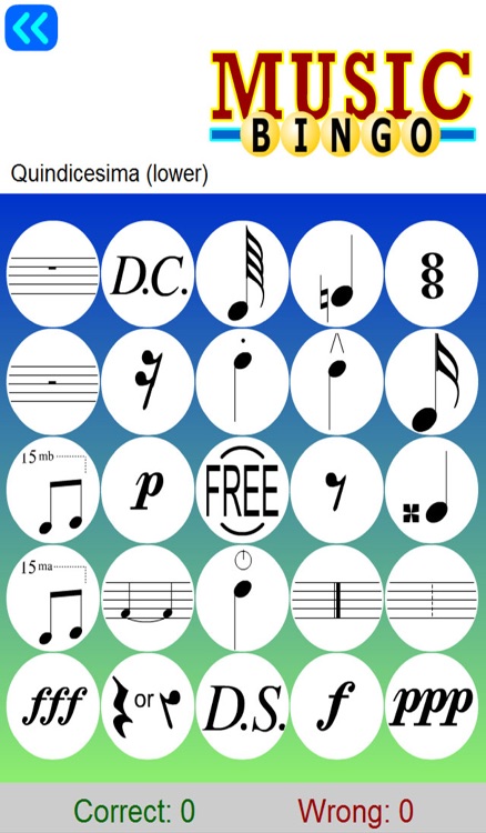Music Symbols Bingo