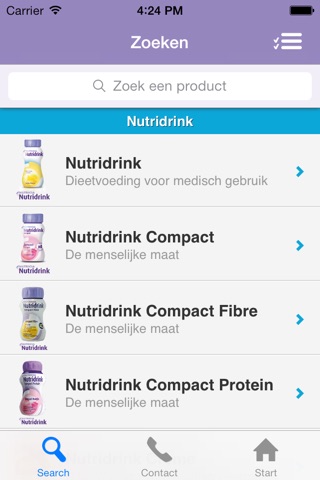 Productinformatie App screenshot 2