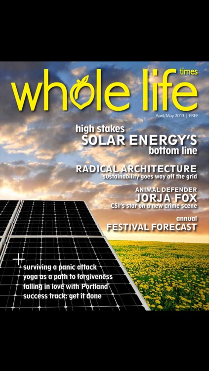 Whole Life Times magazine: tune in for health, yoga and sustainable lifestyle