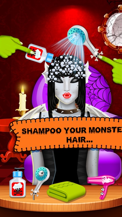 Monster Hair Salon Deluxe - Top Girls Games