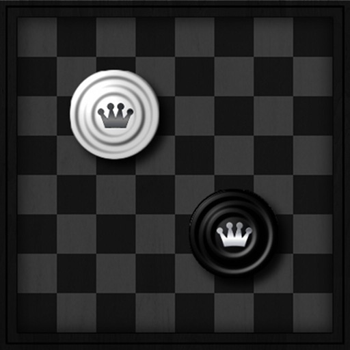 Checkers in Black and White icon