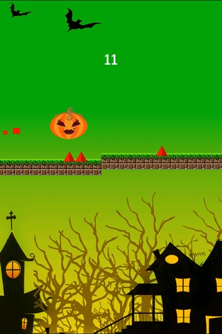 Bouncing Pumpkin - run & jump with halloween horror effect screenshot 2