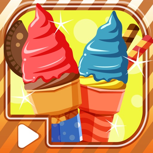 Frozen Gelato Dessert Maker :  Summer fun with Icy dessert maker & frosty froyo sweet treats icon