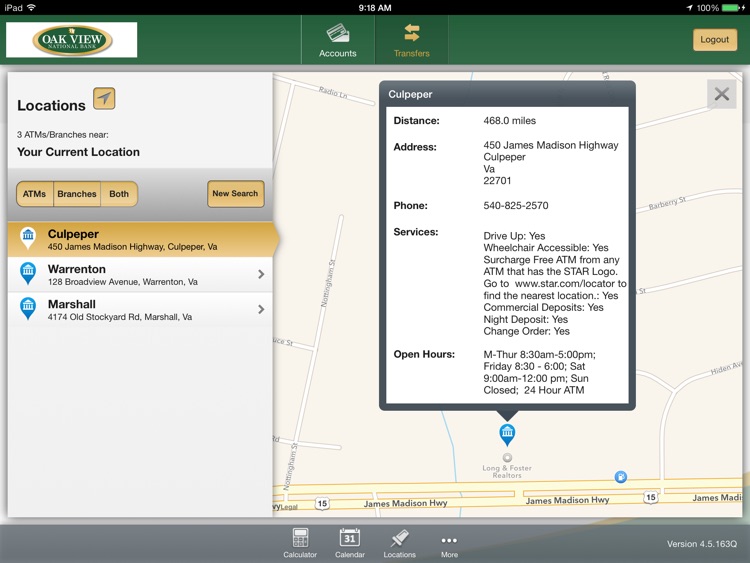 Oak View National Bank for iPad screenshot-4
