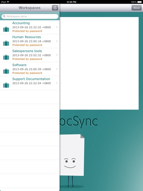 eDocSync Tablet iOS edition
