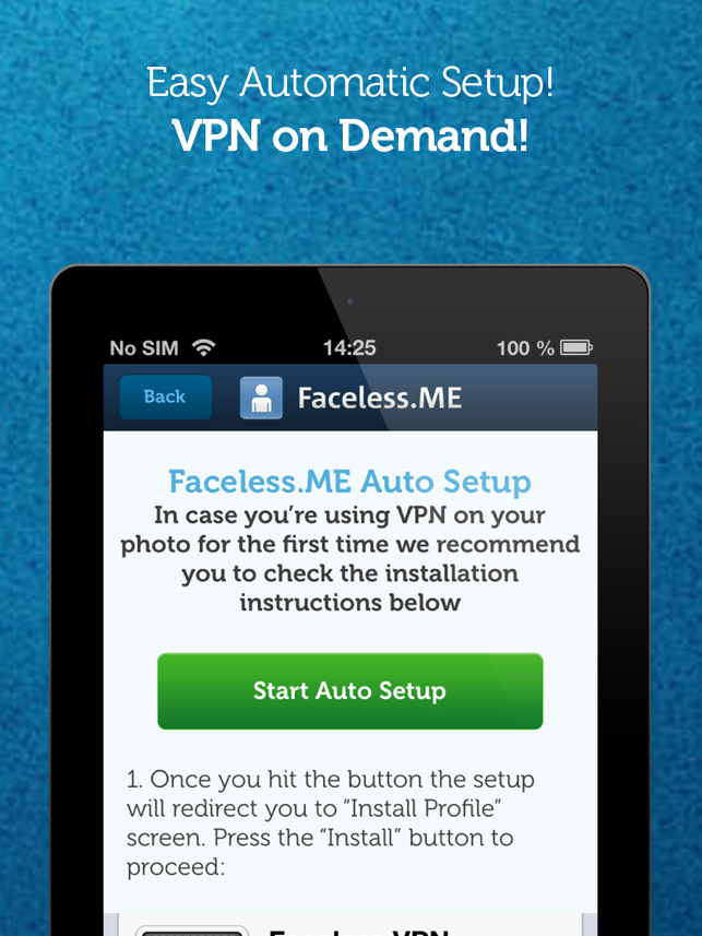 ‎Faceless VPN Connection Screenshot
