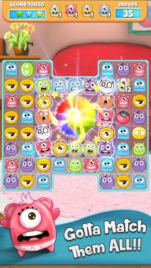 Mochi Monster Blast: Match 3 Fun(圖3)-速報App