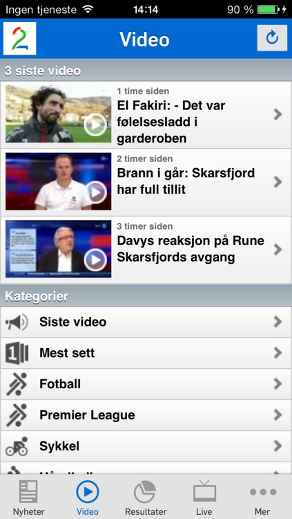 TV 2 Sporten for iPhone