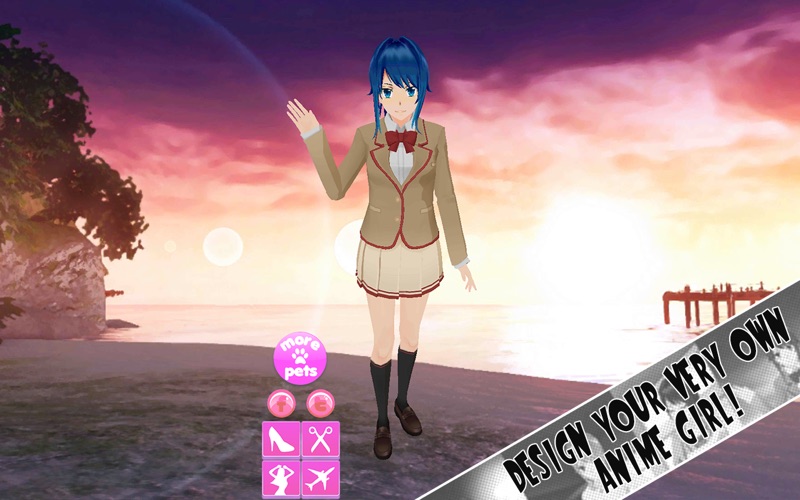 Screenshot #1 pour Virtual Anime Girl