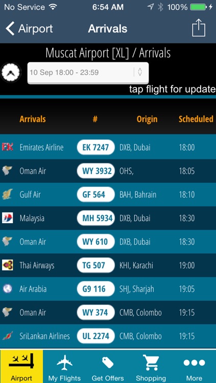 Muscat Airport Pro (MCT) Flight Tracker