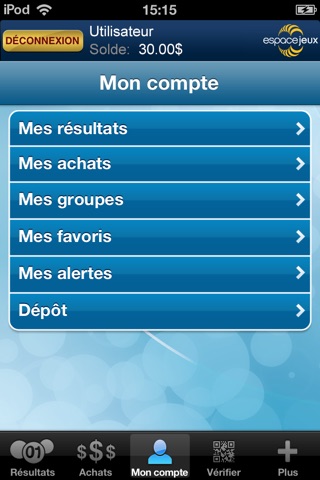 Loteries de Loto-Québec screenshot 2