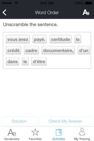 Rosetta Stone French Vocabulary screenshot 4