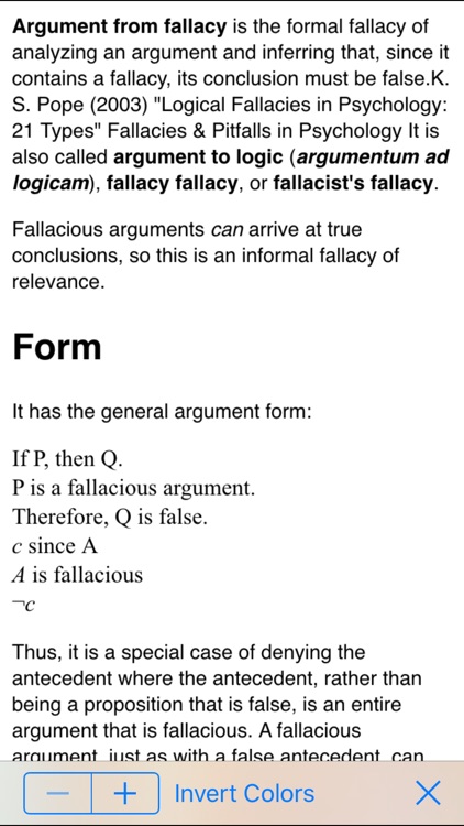 Fallacies of Logic