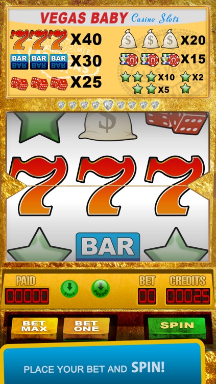 Lucky 777 Casino Slots Free Game - Spin and Win in Vegas Baby!