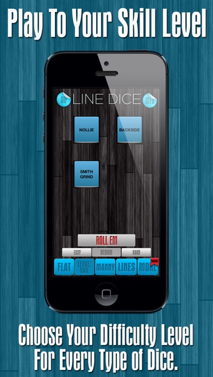 Line Dice Pro - Skate Flat, Ledges Or Mannies With Lines