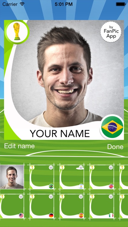 Football FanPic App – Soccer Fan Photo Frames and Image Editing