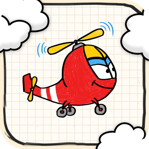 Doodle Helicopter Game FREE - One of the Best Addicting and Funny Plane Flying Racing Games icon