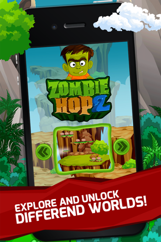 Zombie Hop 2 : Fun Free Jumpy Classic Arcade Adventure Games screenshot 2