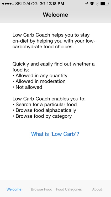 Low Carb Coach - Easy low carbohydrate dieting