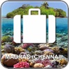 Map Madras (Chennai), India (Golden Forge)